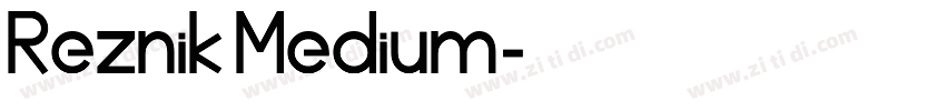 Reznik Medium字体转换